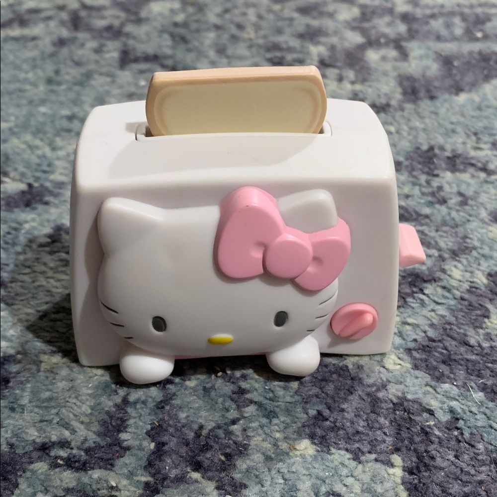 2004 Sanrio Hello Kitty plastic mini toaster holder for paper from McDonald’s